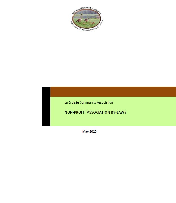 La Croisee Bylaws 2025 - Cover