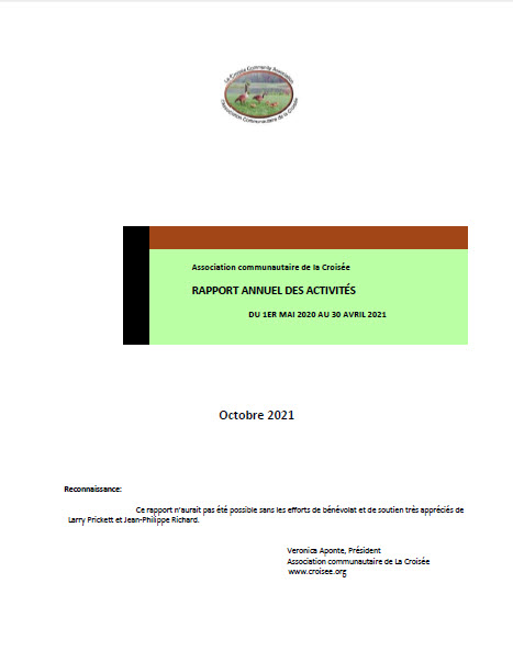 La Croisee Report Cover 2020-2021