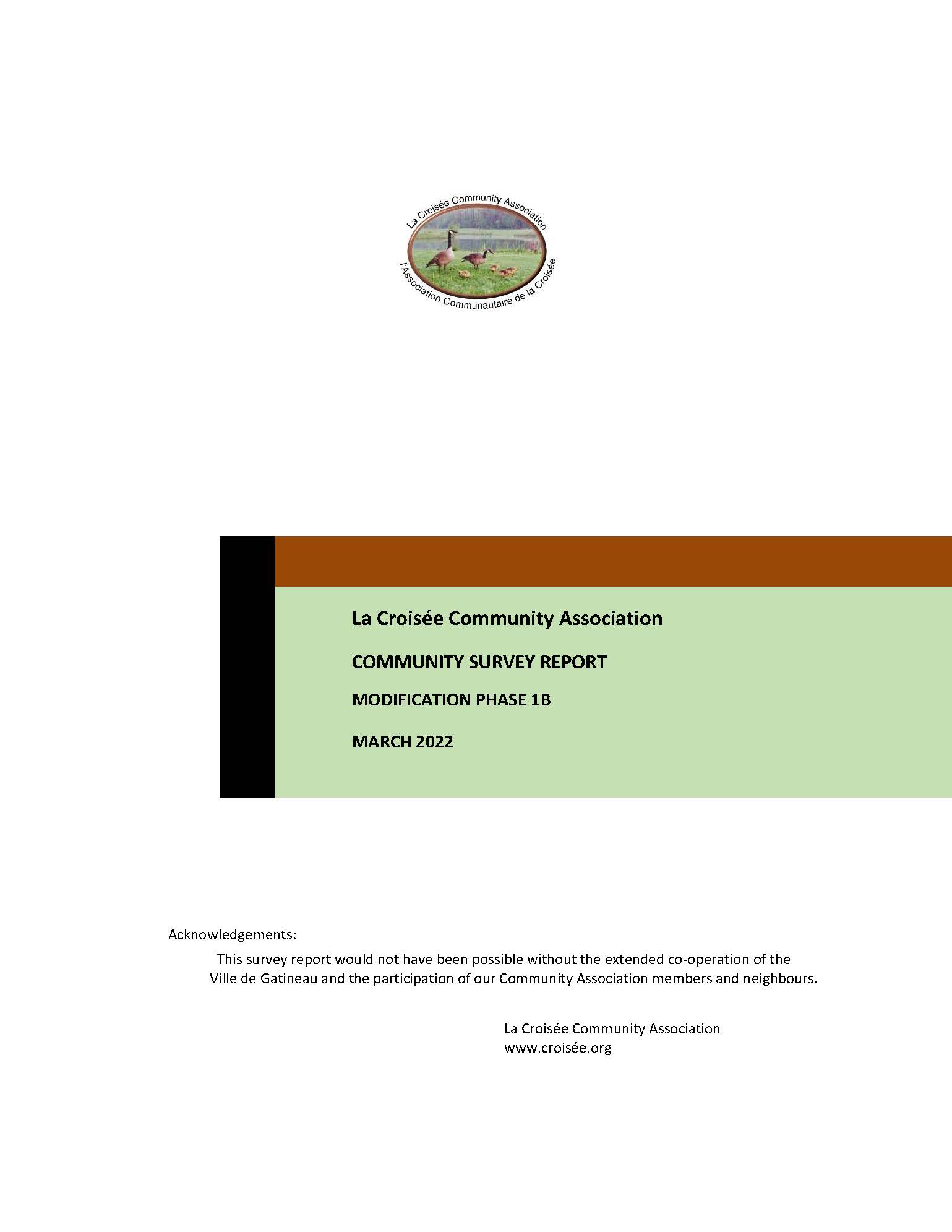LaCroisee-SurveyMarch2022-Cover